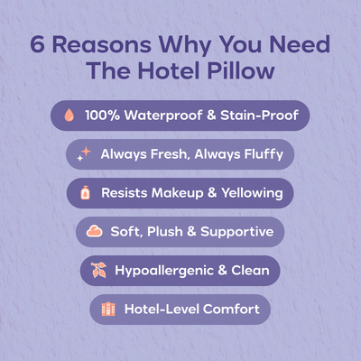 Waterproof & Stain-Resistant Hotel Pillow